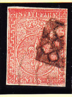 Parma 1853 Kat No 7 Gestempelt 15 Cent Rot Signiert Diena - Parme