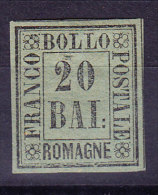 Romagna 1859  20 Baj.Mi.9* Mit Originalgummi, Mit Falz Signiert Sorani + Richter. - Romagna