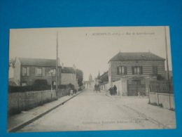 78) Achères - N° 1 - Rue Saint-germain  - Année 1916 - EDIT - Louvier - Acheres