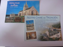 AR6 *  2 Cartes Chapelle De Tronoen Saint Jean Trolimon - Saint-Jean-Trolimon