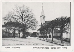 EVRY : Avenue Du Château - Eglise St Pierre  "REPRODUCTION" - Evry