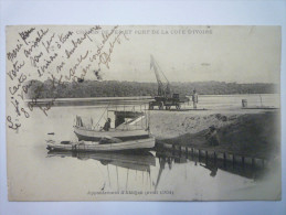 CHEMIN De FER Et PORT De La CÔTE D'IVOIRE  :  Appontement D'ABIDJAN  1904 - Côte-d'Ivoire