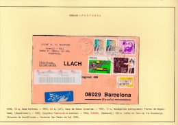 02016 Carta De Pedro Do Sul A Barcelona 1985 - Covers & Documents