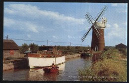 Horsey Staithe And Mill-norfolk Broads-windmill-unused,perfect Shape - Autres & Non Classés