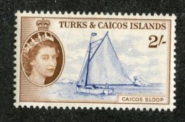 W2084  Turks 1957  Scott #132*   Offers Welcome! - Turks And Caicos