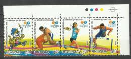 INDIA, 2008, III Commomwealth Games, Setenant Set, 4 V, With Traffic Lights Top Right, MNH, (**) - Neufs