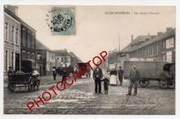 Attelage De CHIENS-BLANC-MISSERON-Les Quatre Chemin-Douane-Animation-1905-Frankreich-France-59- - Quievrechain