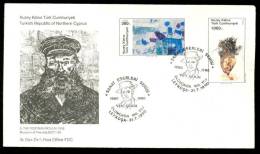 1990 NORTH CYPRUS ARTS FDC - Lettres & Documents