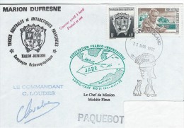 10759  MARION DUFRESNE - MD 71 JADE - PORT HEDLAND - 1992 - Lettres & Documents