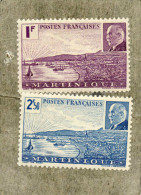 MARTINIQUE : Série Maréchal PETAIN, Et  Vue De Fort De France - Neufs