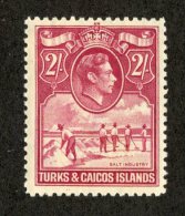 W2199  Turks 1938  Scott #87* Vlh  Offers Welcome! - Turks & Caicos (I. Turques Et Caïques)