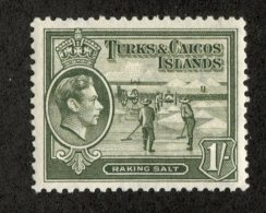 W2201  Turks 1945  Scott #86A* Vlh  Offers Welcome! - Turks & Caicos (I. Turques Et Caïques)