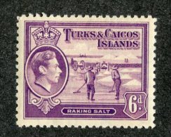 W2206  Turks 1938  Scott #85*   Offers Welcome! - Turks & Caicos (I. Turques Et Caïques)