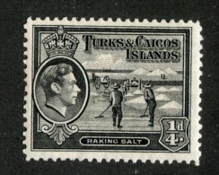 W2210  Turks 1938  Scott #78**   Offers Welcome! - Turks And Caicos