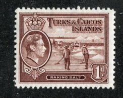 W2215  Turks 1938  Scott #80*   Offers Welcome! - Turks E Caicos