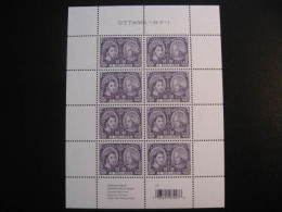 F12-12  SC# 2540   Feuille De 8, Jubilé Reine ; Queen Elisabeth Diamond Jubilee; Sheet Of 8;  2012 - Full Sheets & Multiples