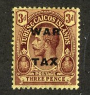 W2234  Turks 1918  Scott #MR8*   Offers Welcome! - Turks E Caicos