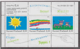 Finland 1991 Children Drawings M/s ** Mnh (F2554A) - Blocks & Sheetlets