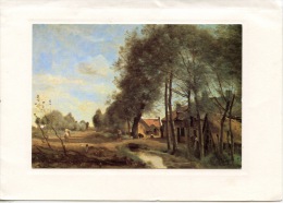 Sin Le Noble : Route De Sin Le Noble Par Jean Baptiste Corot 1873 (arts Peinture Tableaux) - Sin Le Noble