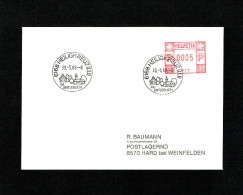 SUISSE FLAMME MECANIQUE Noir : 6168 HEILIGKREUZ (LU) . DU 30.5.1988. - Postage Meters