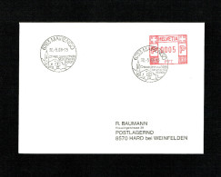 SUISSE FLAMME MECANIQUE Noir : 6763 MAIRENGO. DU 30.5.1988. - Postage Meters