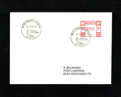 SUISSE FLAMME MECANIQUE Noir : 6773 PRATO (LEVENTINA). DU 30.5.1988. - Postage Meters