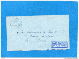MARCOPHLIE-lettre Comores- -cad  MORONI MADAGASCAR 1952-pour Françe - Storia Postale
