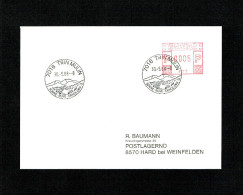 SUISSE FLAMME MECANIQUE Noir : 7016 TRIN MULIN . DU 30.5.1988. - Postage Meters