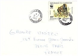 1989. Lettre CAMEROUN. VWF. SINGE /635 - Brieven En Documenten