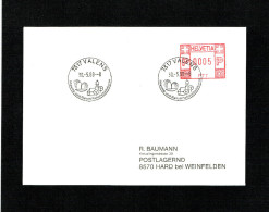 SUISSE FLAMME MECANIQUE Noir : 7317 VALENS . DU 30.5.1988. - Postage Meters