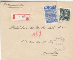 Industrie - Belgique - Lettre Recommandée De 1949 - Oblitération Athus - Covers & Documents