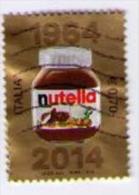 FRANCOBOLLO USATO 2014 € 0.70 NUTELLA 1964-2014 - 2011-20: Gebraucht