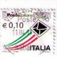 FRANCOBOLLO USATO 2012 € 0.10 POSTE ITALIANE - 2011-20: Used
