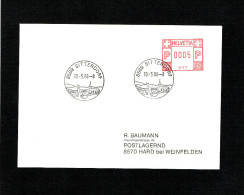 SUISSE FLAMME MECANIQUE Noir : 8589 SITTERDORF . DU 30.5.1988. - Postage Meters