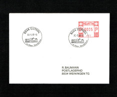 SUISSE FLAMME MECANIQUE Noir : 8844 EUTHAL . DU 30.5.1988. - Postage Meters