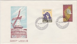 POLITICS HISTORY WW1  + NAVAL MUSEUM  DENMARK 1970 MI 496 497 FDC Slania Engraved - 1. Weltkrieg