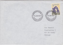 POLITICS HISTORY WW1 WORLD WAR I REUNION OF NORD SCHLESVIK WITH DENMARK DANMARK DÄNEMARK 1970 MI 497 FDC Slania - WO1