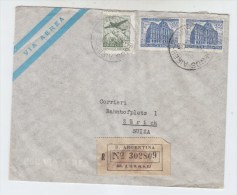 Argentina/Switzerland REGISTERED AIRMAIL COVER - Airmail