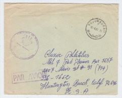 Burundi/USA STAMPLESS AIRMAIL COVER 1980 - Autres & Non Classés