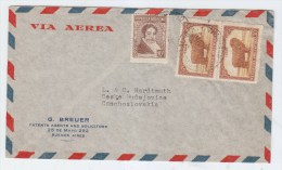 Argentina/Czechoslovakia AIRAMIL COVER - Poste Aérienne