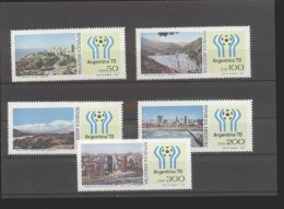 Argentinien ** 1336-1330 Fußball WM 1978 - Unused Stamps