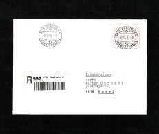 LETTRE 31.12.1994.Oblitérèe . PRATTELN.Pour BASEL .Nr ATM TYPE 9. - Timbres D'automates