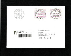 LETTRE 31.12.1994.Oblitérèe . ROCHES (BE).Pour BASEL .Nr ATM TYPE 9. - Automatic Stamps