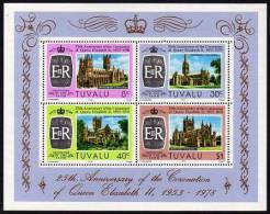 Tuvalu - 1978 - 25e Ann Couronnement Elisabeth II - BF Neufs ** // Mnh - Tuvalu (fr. Elliceinseln)