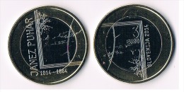 Slovenia 3 Euros 2014 - Janez Puhar - Slovénie