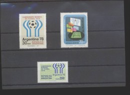 Argentinien ** 1299-1300, 1323 Fußball WM 1978 - Unused Stamps