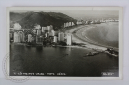 Real Photo Postcard Brasil - Sao Vicente, Air View - Otros