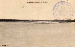 Carte De El Mérada Circulée Sous Enveloppe , Cachet " Camp Berteaux .... - Covers & Documents