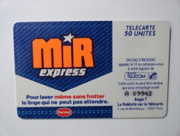 RARE: DOUBLE NUMÉROTATION SUR MIR EXPRESS PARTIALLY USED CARD REMAINS 43UNITS  ( ISSUE 1000Exp.) - Variétés