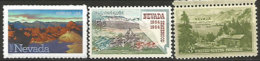 ETATS-UNIS. Jubilé De L'Etat Du Nevada. 3 T-p Neufs ** (Centenaire Et 150 Ans) - Unused Stamps